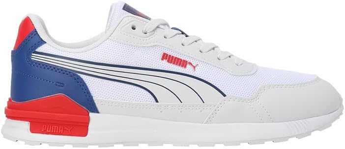 PUMA Herren Graviton Mega Sneaker 36 EU Puma White Feather Gray Puma Red Clyde Royal, 36 EU Puma Whi