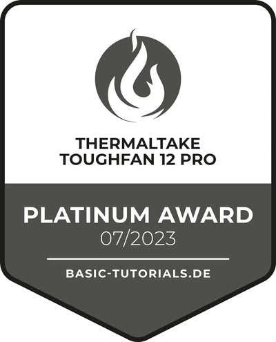 Thermaltake TOUGHFAN 12 Pro PC Cooling Fan | 1 Pack Black 1 x Fächerpackung 120MM Schwarz, 1 x Fäche