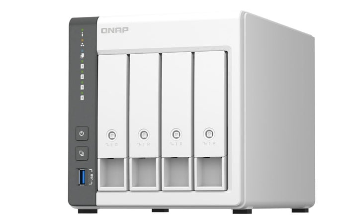 Qnap TS-433-4G ARM 4-Core Cortex-A55 2,0GHz Prozessor, 4 GB onboard (Nicht erweiterbar) Bundle mit 4