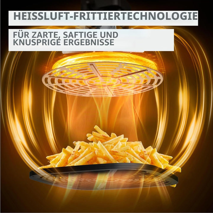 Moulinex Multicook Fry Multikocher und Air Fryer, 12 Programme, 6 L, Grau, inklusive Spatel YY5553FB