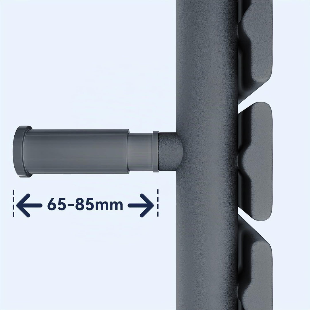 SONNI Badheizkörper Flach Handtuchtrockner mit Multiblock 762 x 400 mm Anthrazit Handtuchwärmer Seit