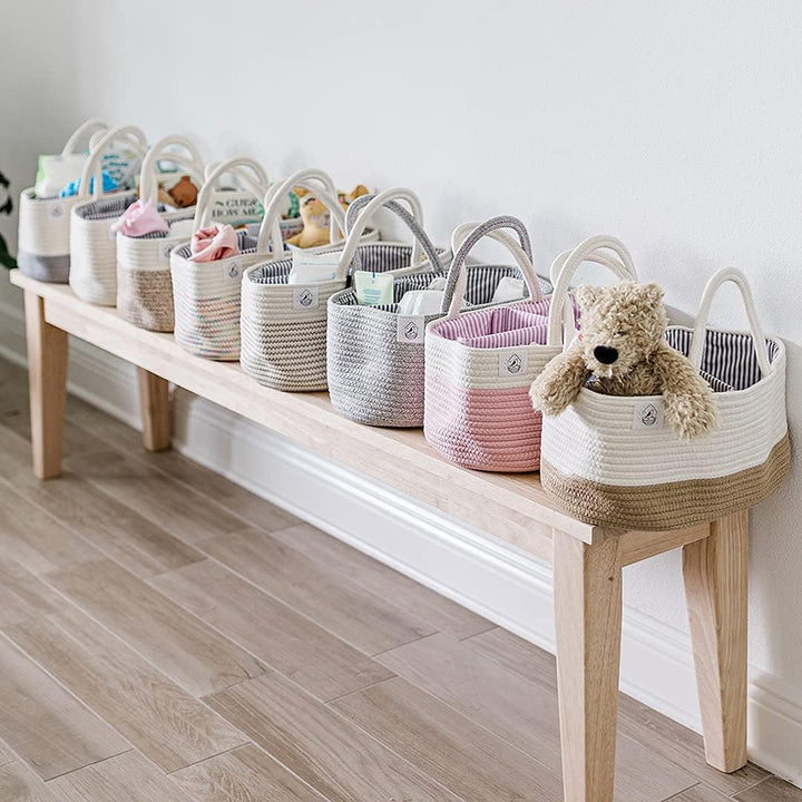OrganiHaus Wickelkorb | Wickelorganiser | Babykorb | Windel Organizer | Windel Caddy Organizer | Win
