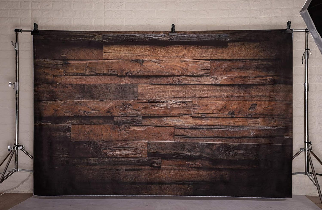 Kate 3x2m Fotografie Hintergrund Holzbrett Holz Holzboden Fotohintergründe Braun Retro Fotografie Hi