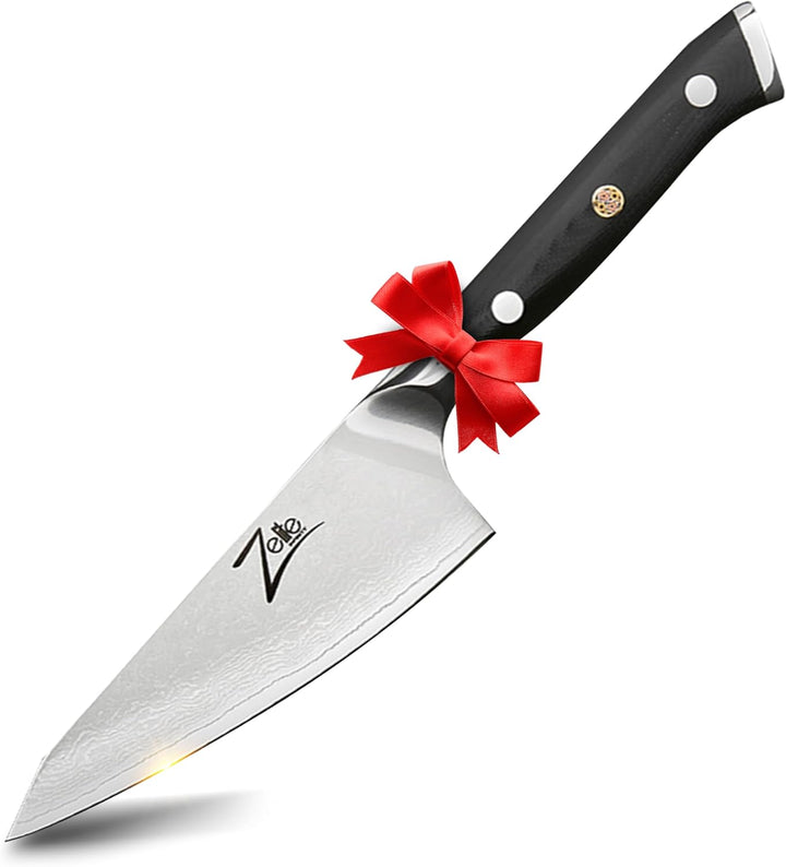 Zelite® Honesuki Damastmesser, Scharfes Küchenmesser 11,4 cm, Japanisches Messer für Zuhause & Gastr