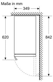 Siemens KU20WVHF0 iQ500 Weinkühlschrank, 82 x 30 cm, 21 Flaschen, Temperatur: 5-20 °C, 58 L, Black