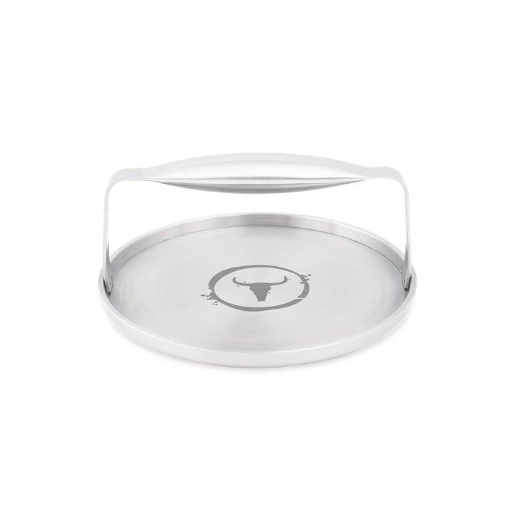 Moesta BBQ 19505 – Burgerpresse Simple – Burgersmasher aus Edelstahl – 18 cm Durchmesser Patty-Maker