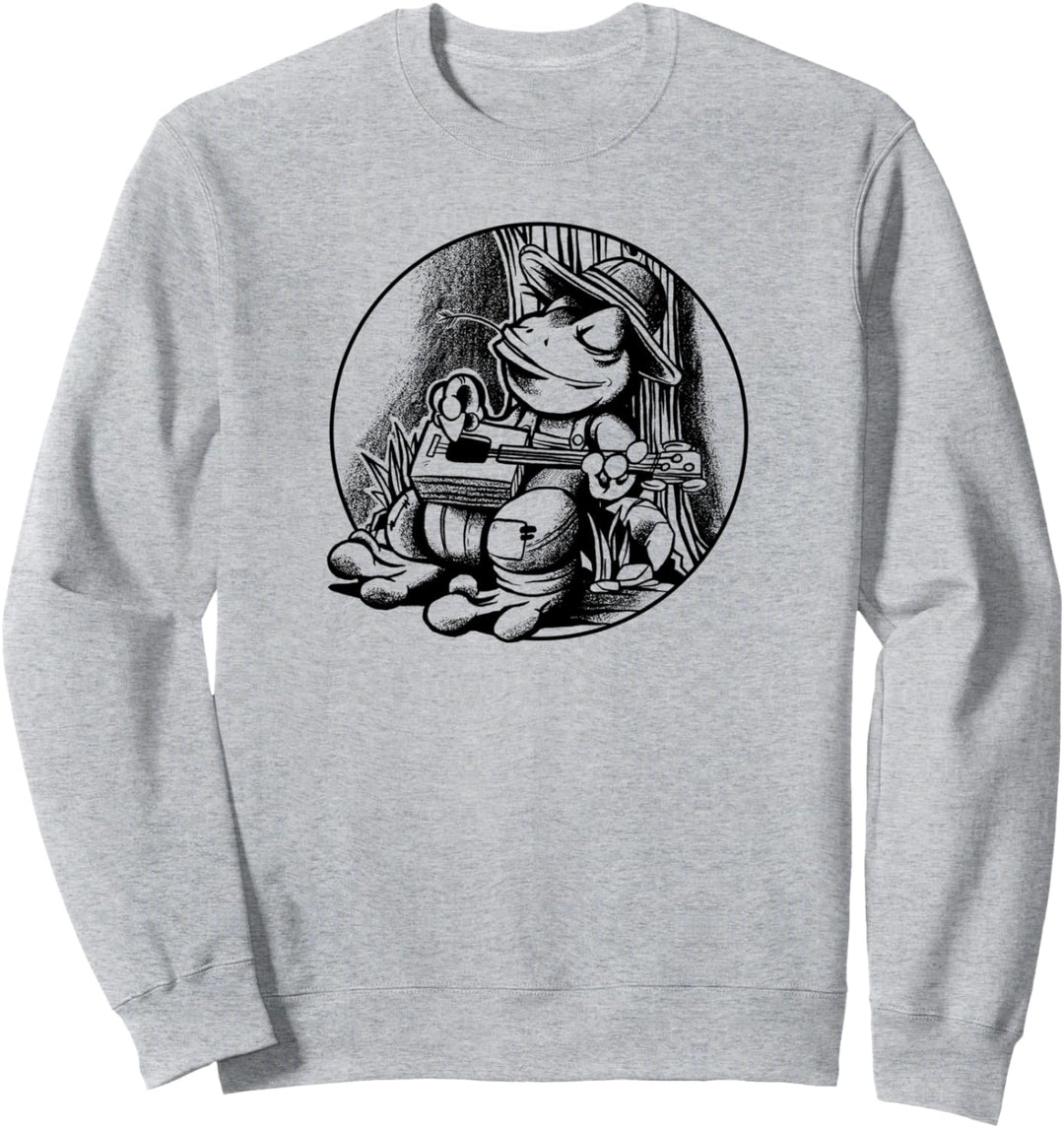 Musiker Frosch Gitarrist Frosch Natur Frieden Sweatshirt