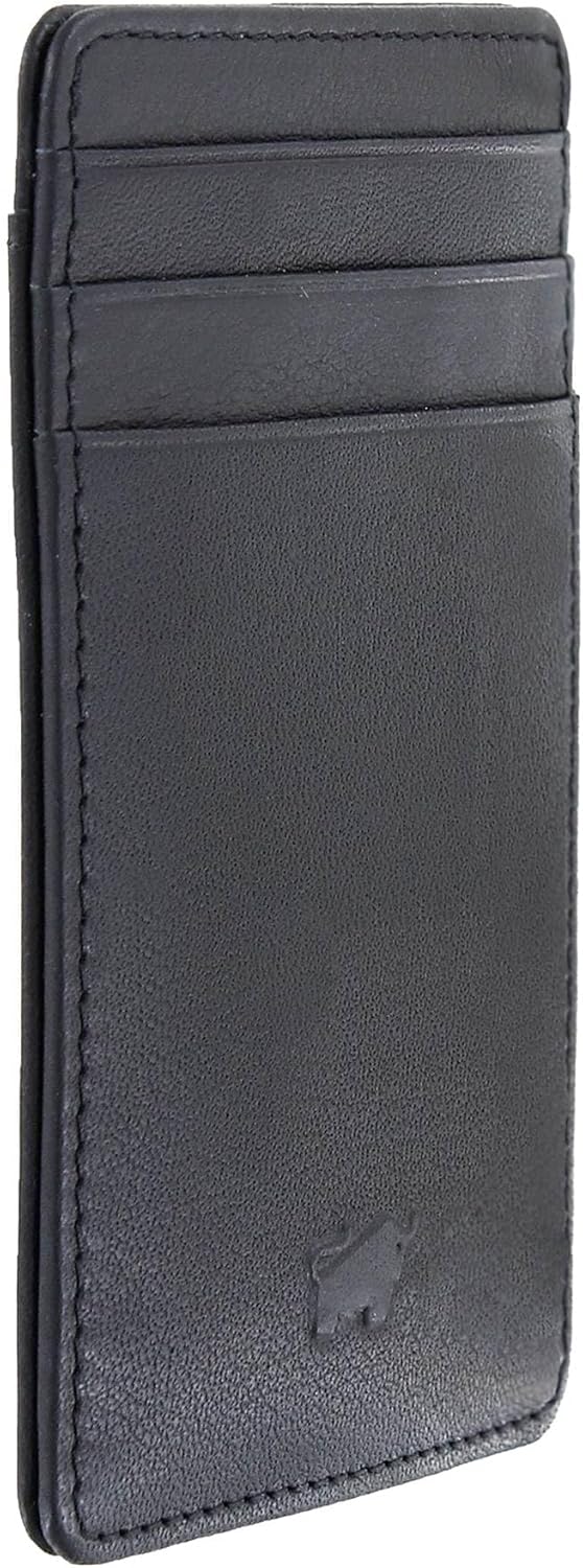 BRAUN BÜFFEL Kartenetui mit Geldklammer Arizona 2.0 - Kartenhalter aus echtem Leder - 4 Kartenfächer