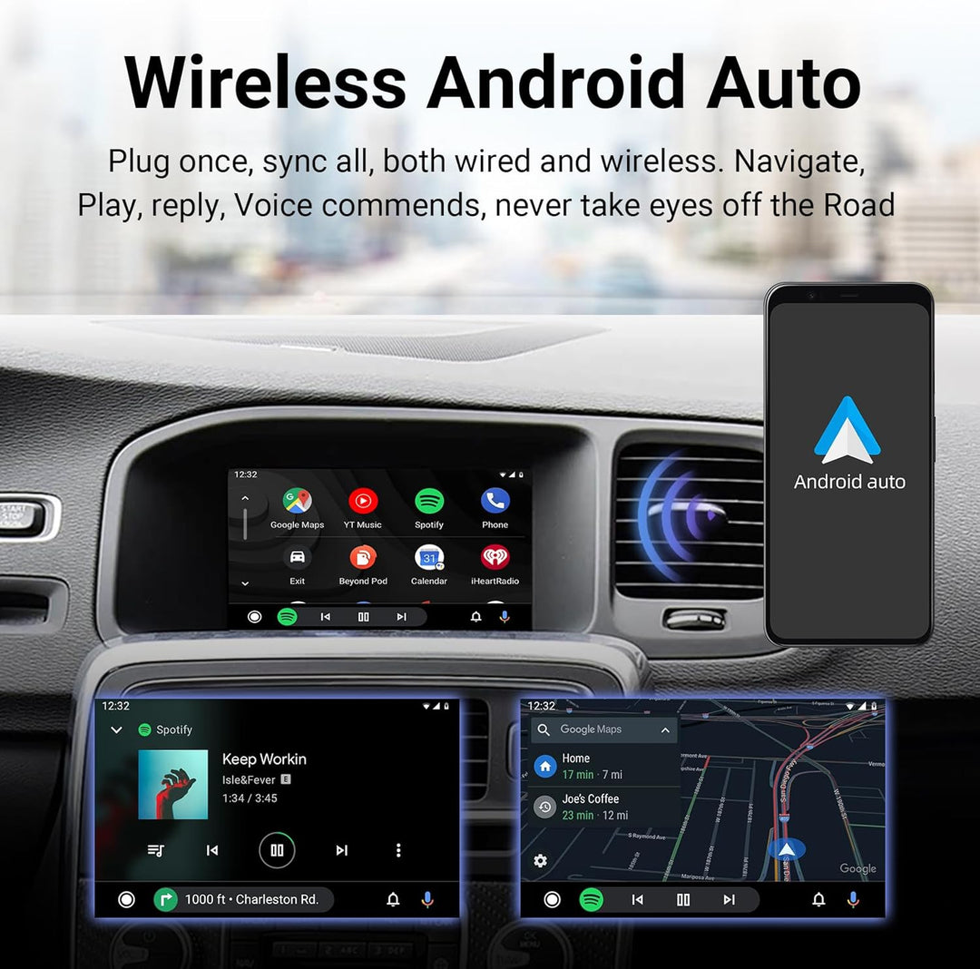EZoneTronics Wireless CarPlay & Android Auto Retrofit Kit Decoder Box für Volvo V40 V60 S60 XC60 S80