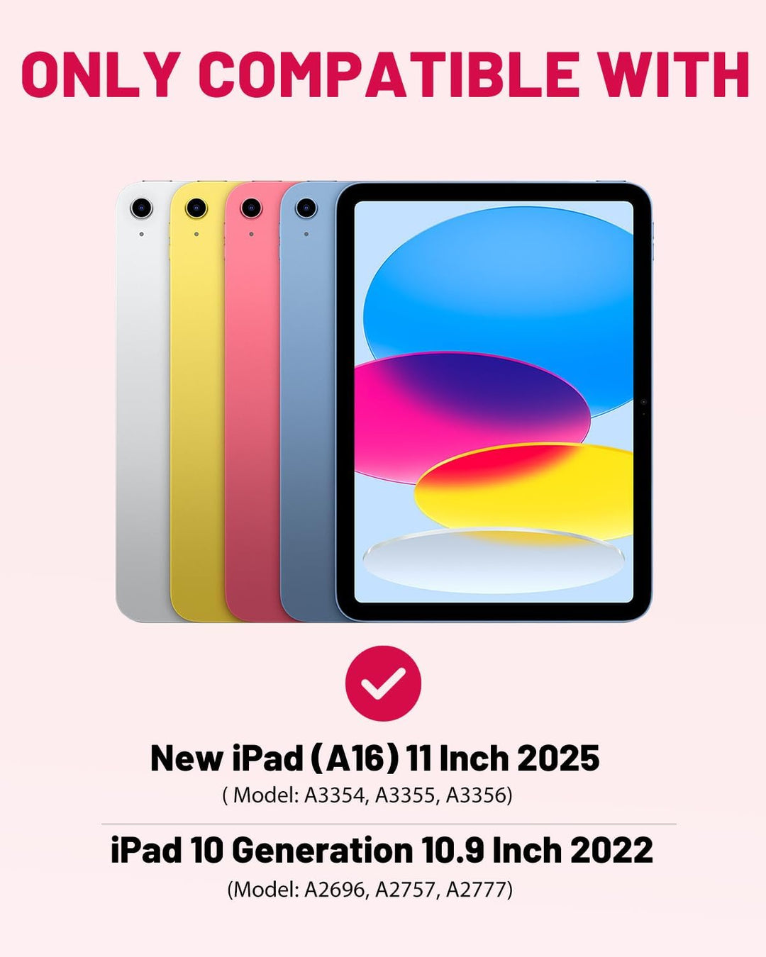 MoKo Tastatur Hülle für iPad 10th Generation 2022, iPad 10,9 Zoll, Multi-Winkel Magnetische Tablet H