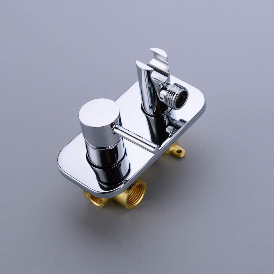 trustmi Messing verdeckter Hot und kalten Bidet Spritze Wasserhahn Kit, chrom