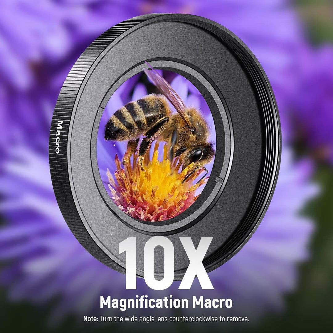 NEEWER 40.5mm HD Weitwinkelobjektiv kompatibel mit Sony ZV-1F ZV-E10 A5000 A6000 2 in 1 18mm Weitwin