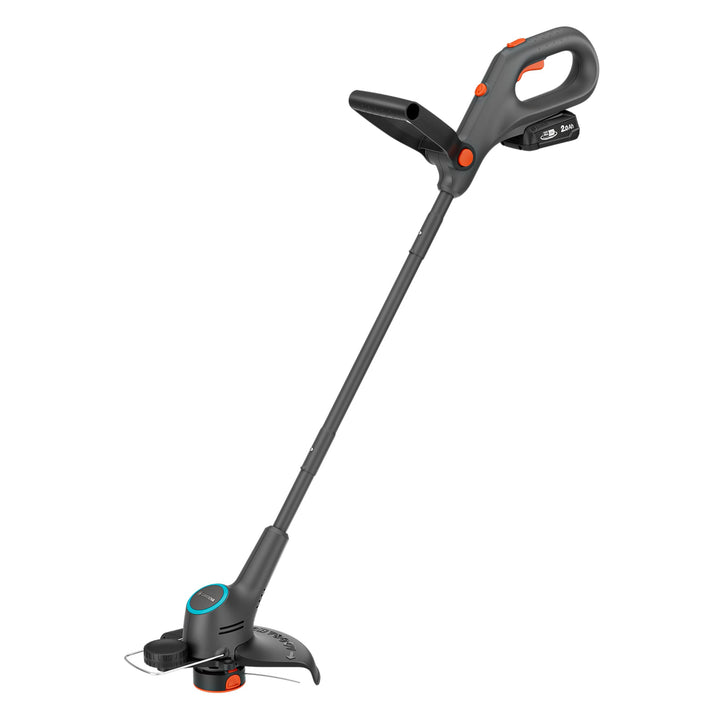 Gardena EasyTrim 25 18V Set Akku-Rasentrimmer, 2-in-1-Funktion, 18V-P4A-Akku, ergonomisch, leicht un