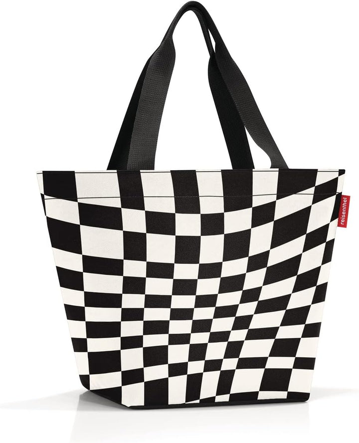 reisenthel shopper M op-art Geräumige Shopping Bag und edle Handtasche in einem Aus wasserabweisende