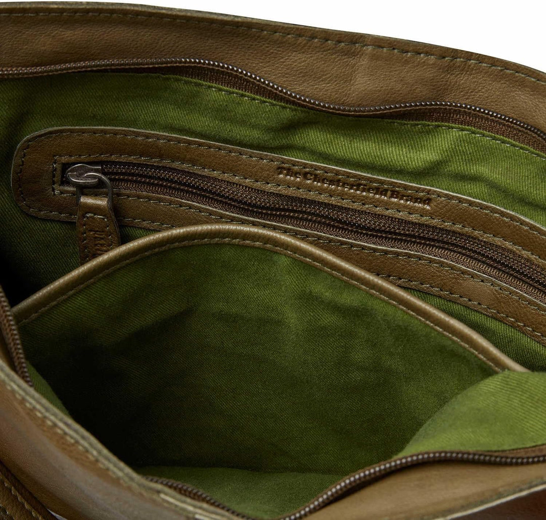 The Chesterfield Brand Washed Alba Schultertasche Leder 34 cm