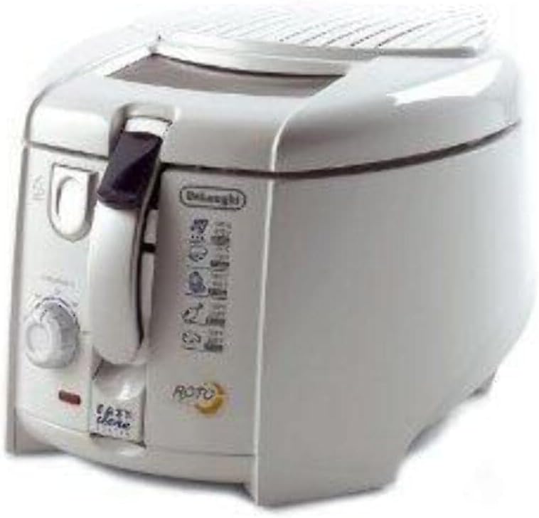 De'Longhi RotoFry F28311.W Roto-Fritteuse, 1 kg Fassungsvermögen, Easy Clean System, Antihaftbeschic