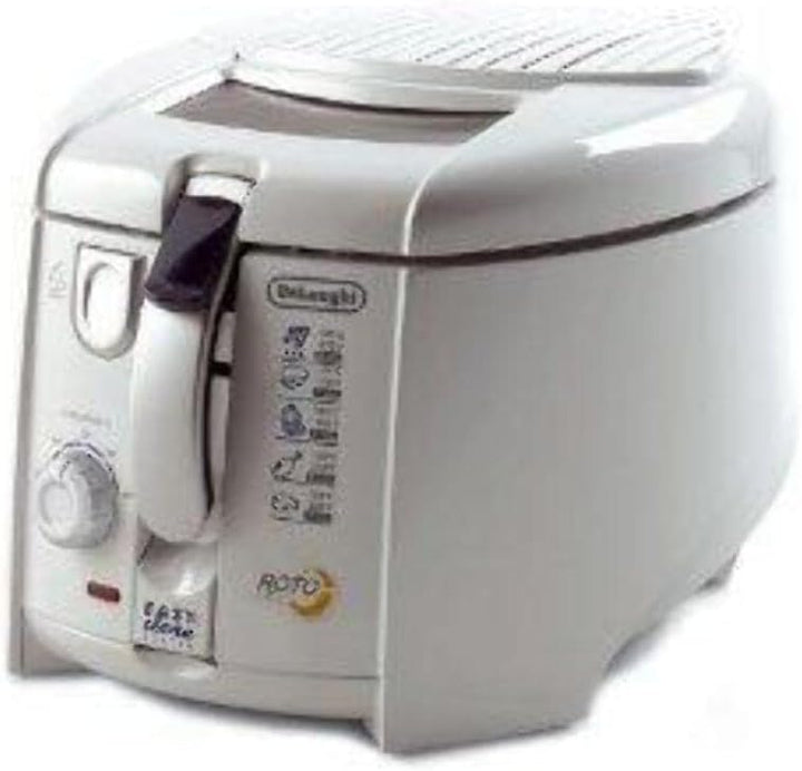 De'Longhi RotoFry F28311.W Roto-Fritteuse, 1 kg Fassungsvermögen, Easy Clean System, Antihaftbeschic