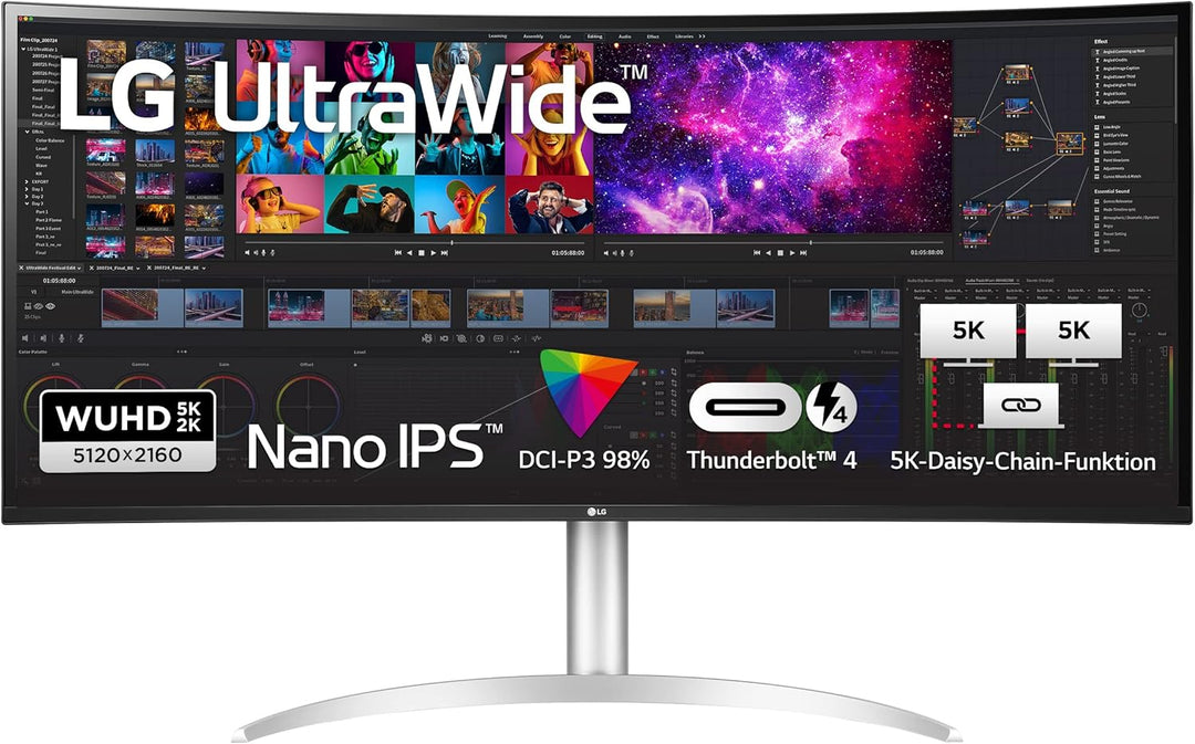 LG Electronics 40WP95XP-W UltraWide™ WUHD 5K 39,7" (100,86cm), 5120 x 2160, 21:9, AMD FreeSync™, HDR