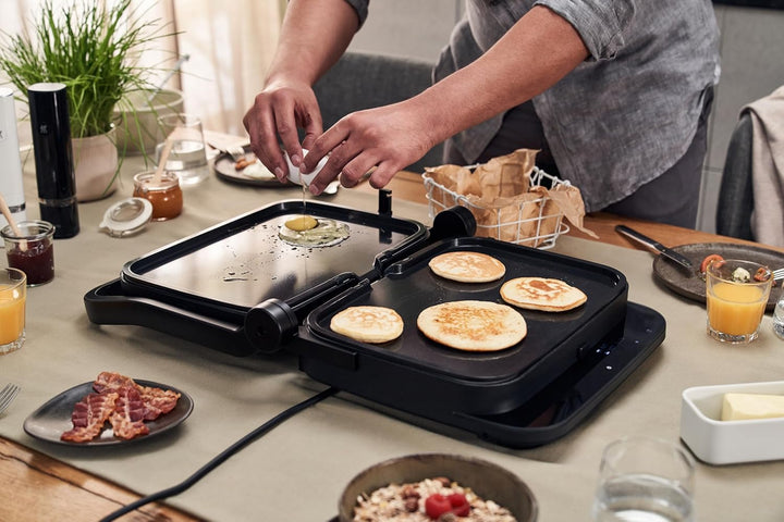 ZWILLING ENFINIGY Teppanyaki-Platten für Kontaktgrill, Plancha-Platten, Keramik-Antihaftbeschichtet,