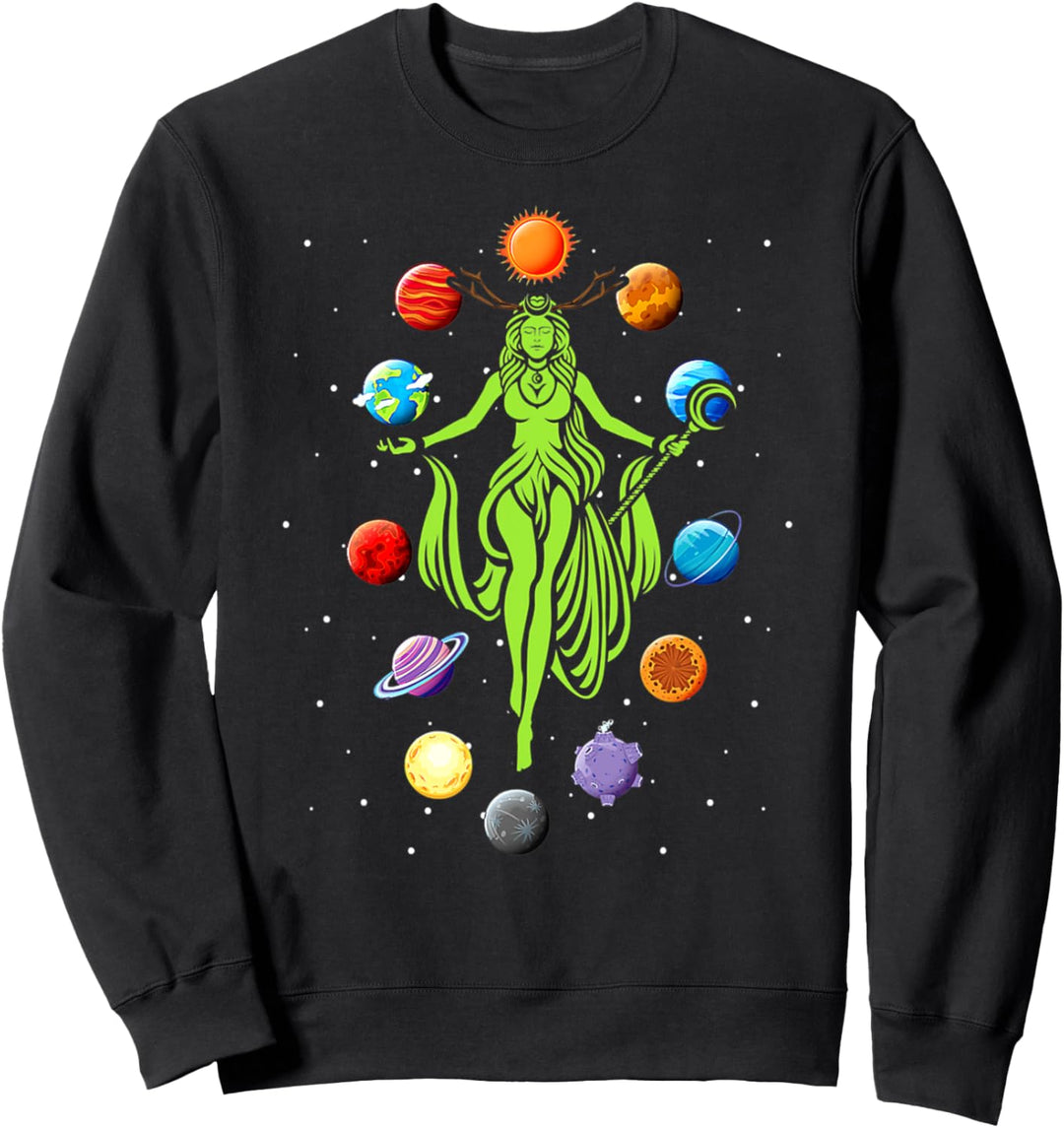 Gaia Griechische Göttin Mutter Erde Tag Hippie Natur Sweatshirt
