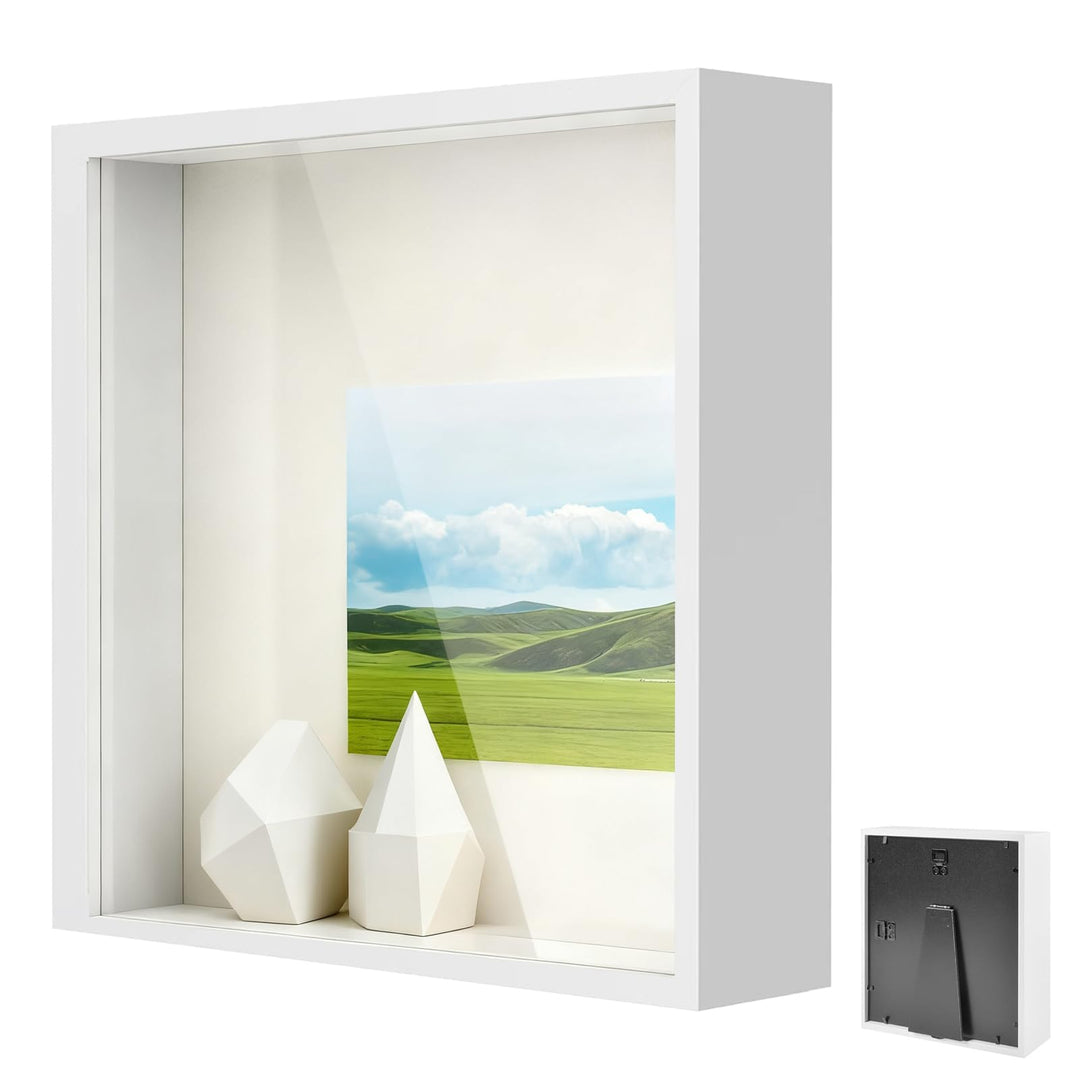 Bilderrahmen zum Befüllen, Objektrahmen Tiefer 3 cm, Tiefer Bilderrahmen zum Befüllen 30 x 30 cm, mi