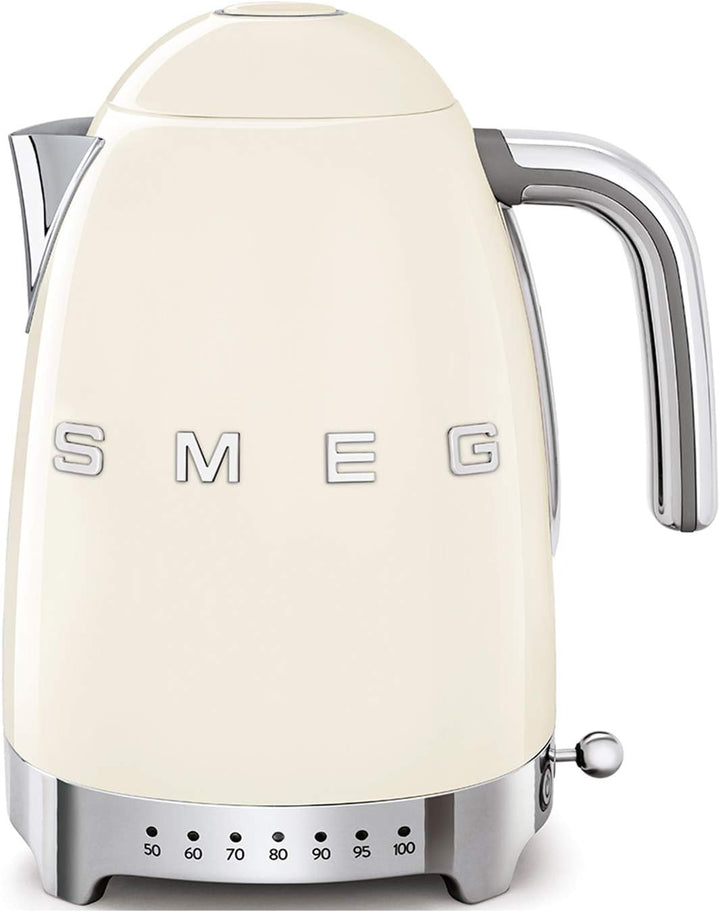 Smeg, Wasserkocher Temperatur regelbar KLF04CREU 1,7L zuzüglich Temperaturniveaus, Anti-Limiden Filt