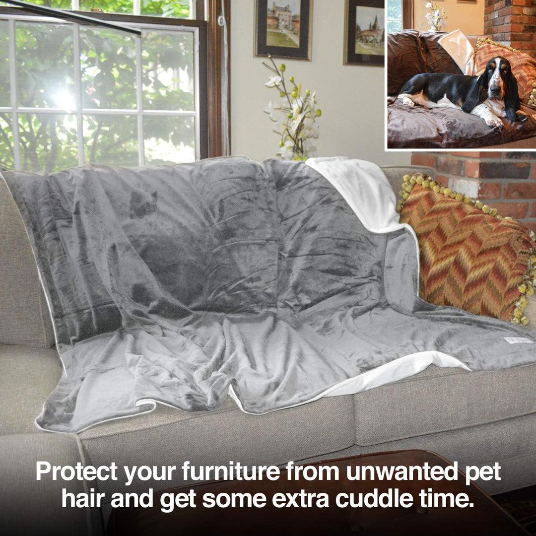 PetFusion Premium-Fleece-Hundedecke, Mikroplüsch-Katzendecke, ultraweich und gemütlich, zweifarbig,