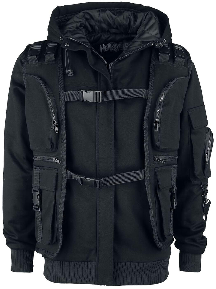 Heartless Malachi Jacket Männer Winterjacke schwarz L 100% Baumwolle Gothic