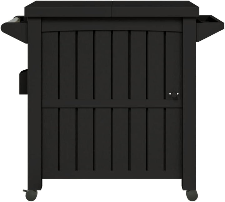 vidaXL 3 in 1 Servierwagen, Rollwagen für den Aussenbereich, Getränkewagen mit Stauraum 1 Ablage 1 K