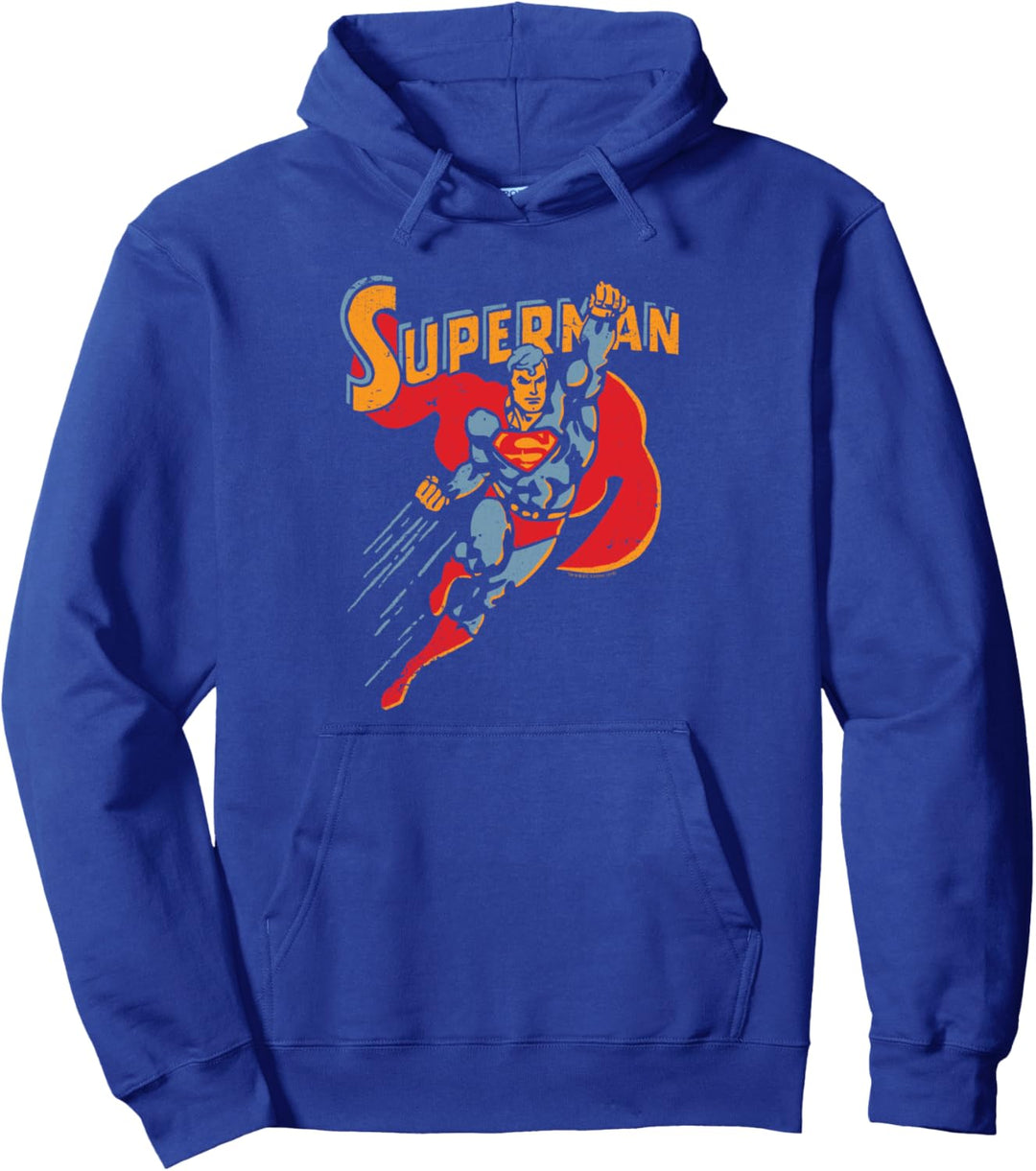 Superman Life Like Action Pullover Hoodie
