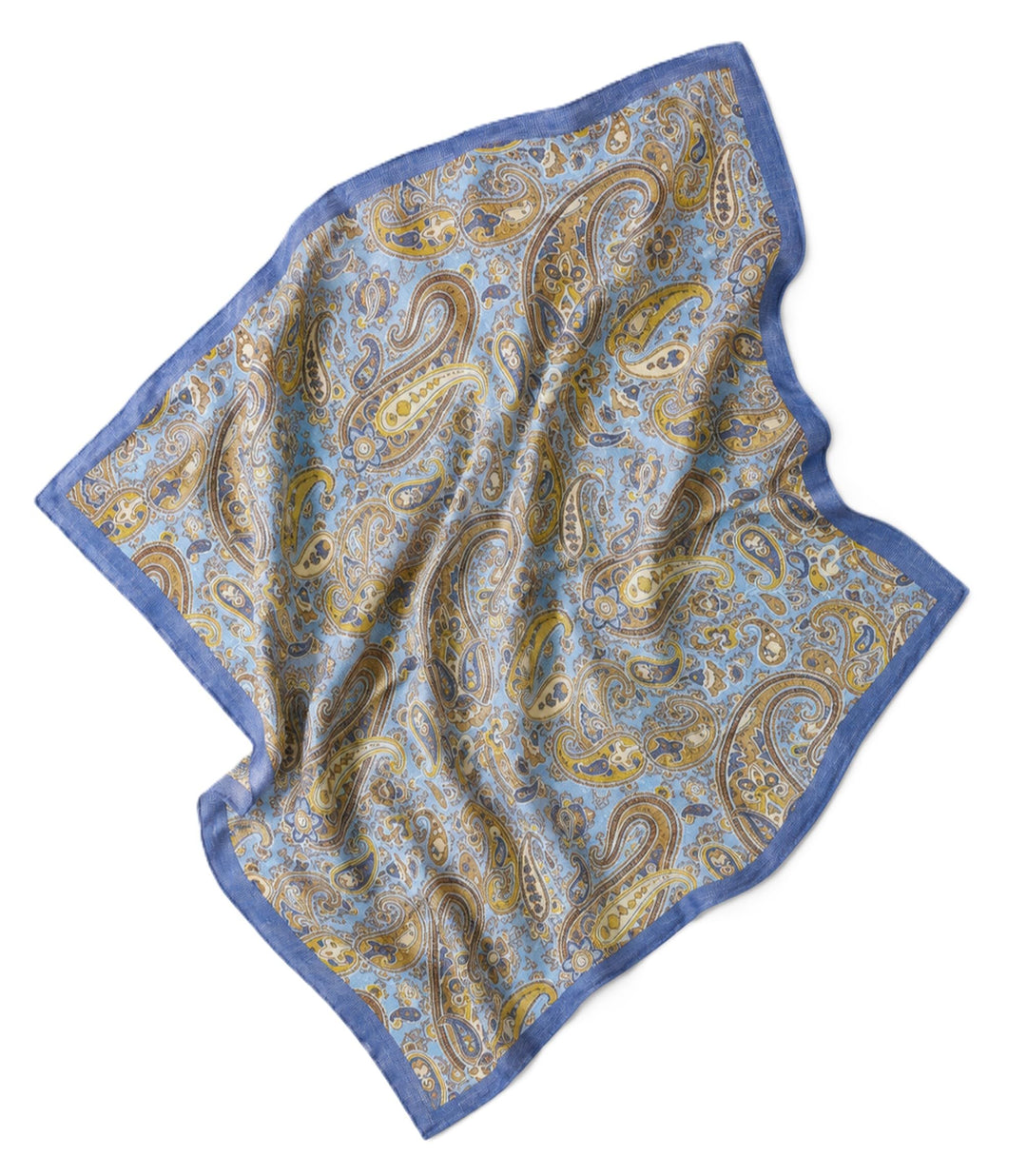 Unisex handrolliertes SeidenHalstuch Seide Nickituch Bandana für Damen Herren 53/53 cm, handgerollte