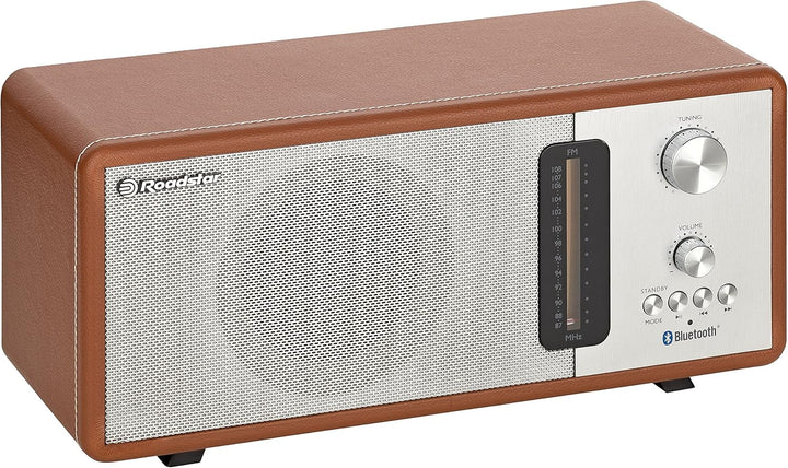 Roadstar HRA-1350 US/BT Retro-Radio mit Bluetooth, 40 Watt Musikleistung (Bluetooth, USB, SD-Karten-