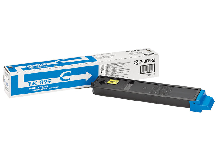 Kyocera TK-895C Original Toner-Kartusche Cyan 1T02K0CNL0. Kompatibel für FS-C8020MFP, FS-C8025MFP, F