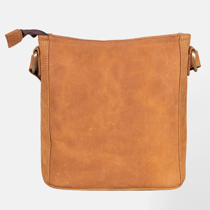 LEABAGS Leder Handtasche Damen I Premium Echtleder Umhängetasche I Schultertasche I Damentasche I Tr