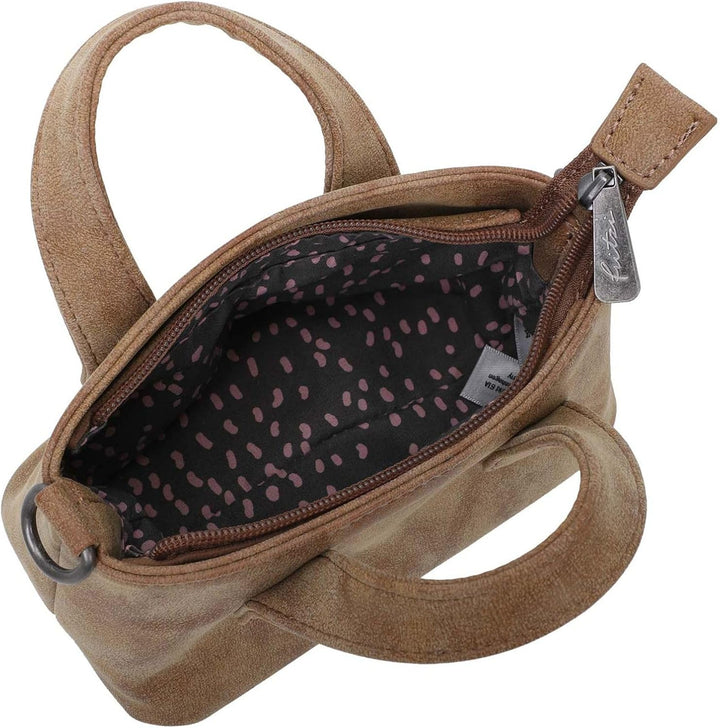 Fritzi aus Preussen Damen Baby Vintage Cracker Umhängetasche, Braun