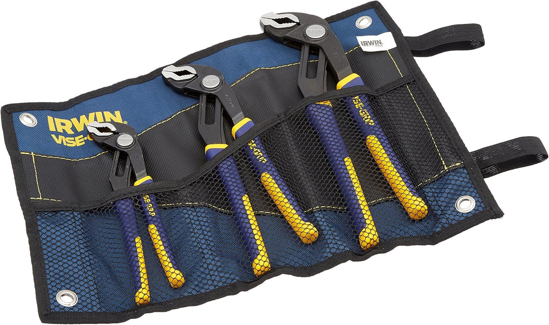 Irwin Tools Vise 10507194 Wasserpumpenzange mit Rillen Zangen-Set, 3-teilig mit Kit Bag (2078711)