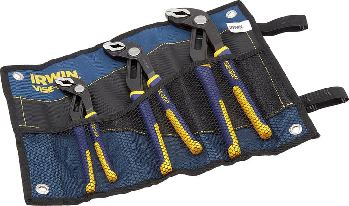 Irwin Tools Vise 10507194 Wasserpumpenzange mit Rillen Zangen-Set, 3-teilig mit Kit Bag (2078711)