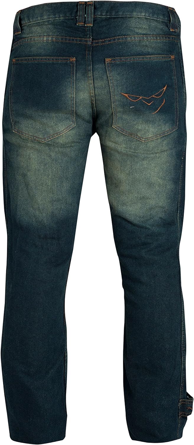 A-Pro Hose Jeans CE Protektoren Motorrad Lateral Verstaerkungen Motorradjeans Schwarz US 28 ( EU 42