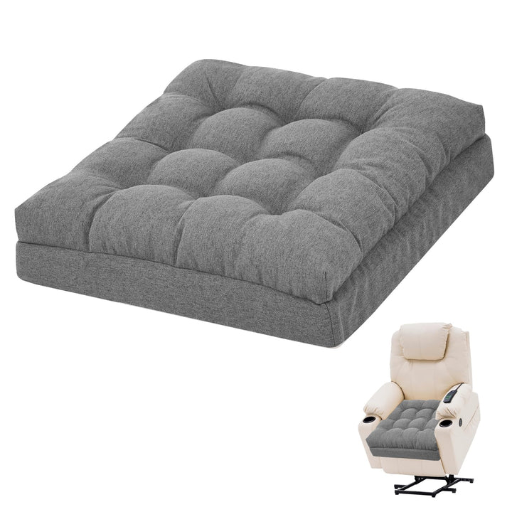 GOFORIT Sitzerhöhung für Ältere 50x50x12cm, Exklusives Zweilagiges Memory-Schaum Sitzkissen mit Star