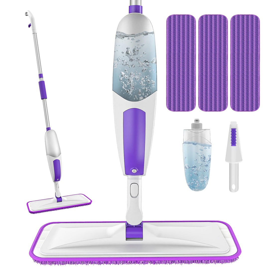 Wischer mit Sprühfunktion Sprühwischer - SEVENMAX Wischmopp Bodenwischer mit Sprühfunktion und 3 Mik