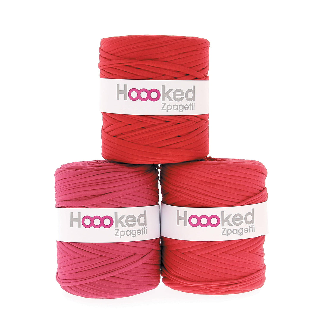 HOOOKED B.V. Garn ZPAGETTI, Fiesta Red, One Size, Fiesta Red