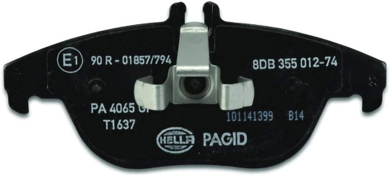 HELLA PAGID 8DB 355 012-741 Bremsbelagsatz - T1637 - Dicke/Stärke: 17.5mm - Bremssystem: Teves - für