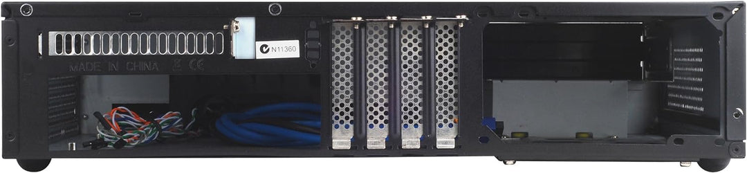 SilverStone SST-ML04B - Milo Micro ATX Schmales HTPC Gehäuse, abschliessbar, schwarz
