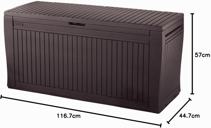 Koll Living Gartenbox mit 270 Liter Fassungsvermögen - wetterfester Stauraum, der Inhalt bleibt troc