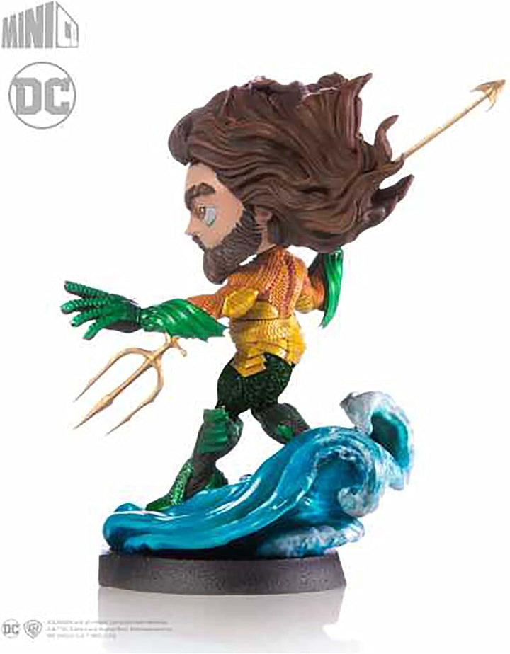 Minico ismh0008 Sammelfigur Aquaman, handbemalt, mit Sockel, ca. 20 cm, Mehrfarbig