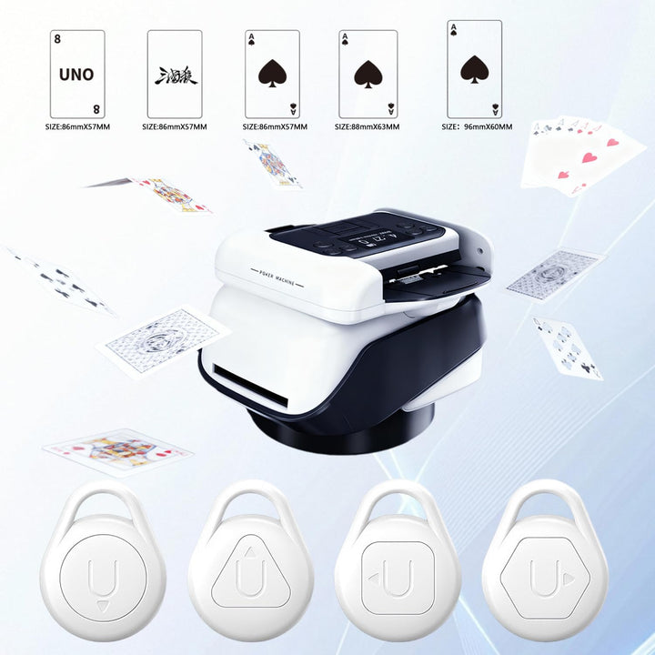 Automatische Kartenmischer und Kartensender 2 in 1, kartenmischmaschine, Mischmaschine Karten, Karte