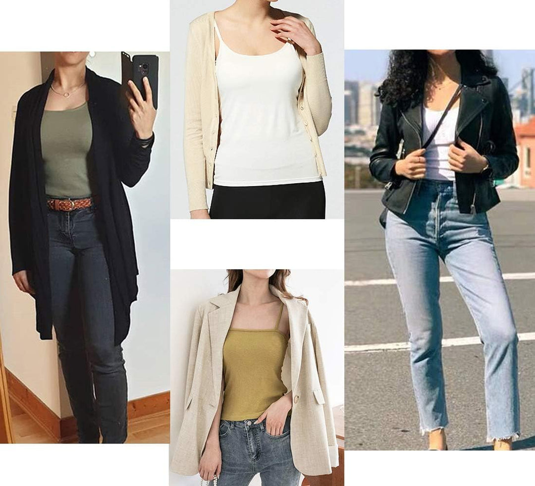 STARBILD Damen Unterhemd, S-4XL L Beige, L Beige