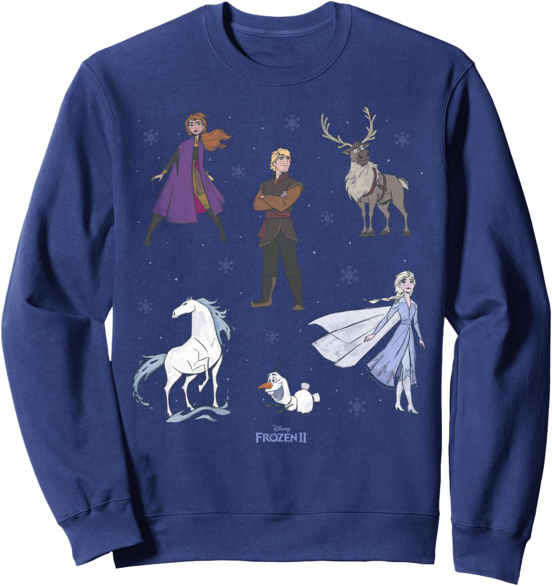 Disney Frozen 2 Group Shot Doodles Sweatshirt