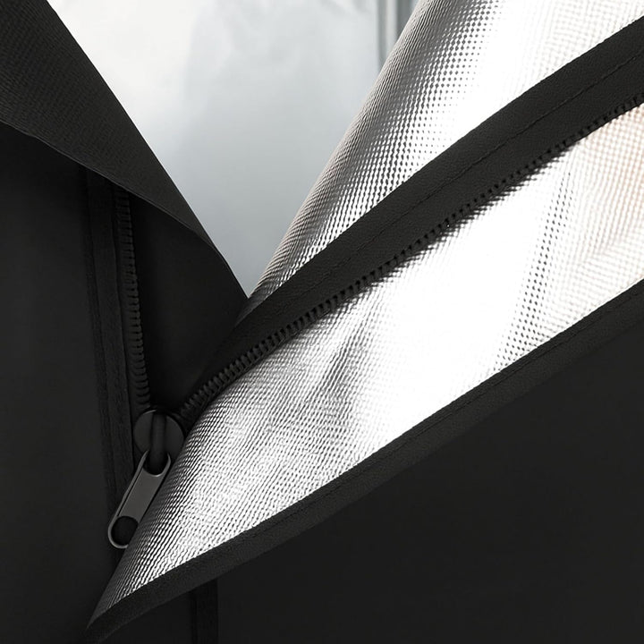 Weedness Grow Box für Indoor Zucht 300x150x200 – Lichtdicht mit hoher Reflektion Zuchtzelt Growschra