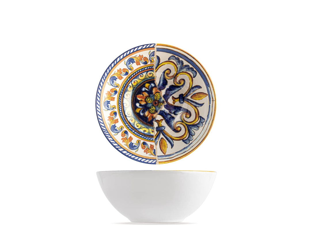 H&h set 6 ciotoline positano in stoneware cm 16